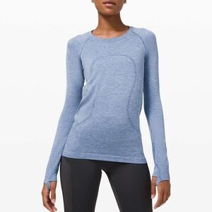 Lululemon Swiftly Tech Long Sleeve 2.0 in Regatta Blue